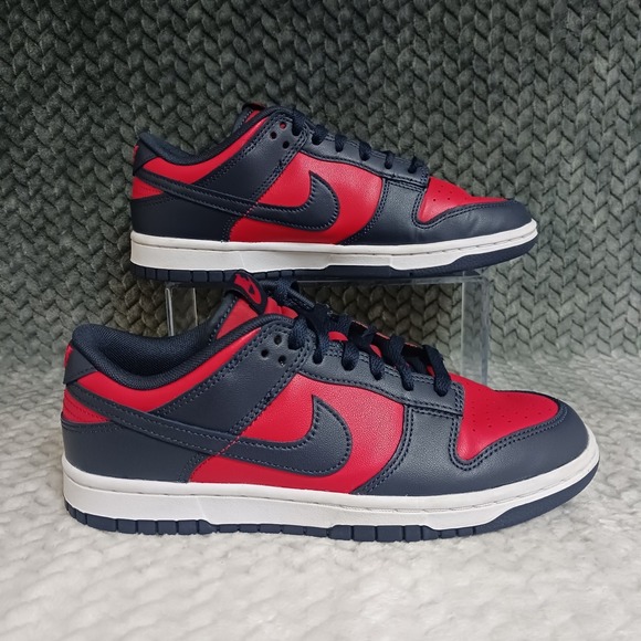 Nike Dunk Low Retro Men's Shoes University Red Obsidian White DV0833-601 Size 8